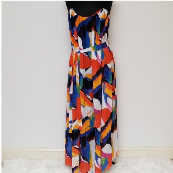 Lane Bryant Dresses & Skirts - Plus Size Lane Bryant Colorful Pleated Maxi Dres